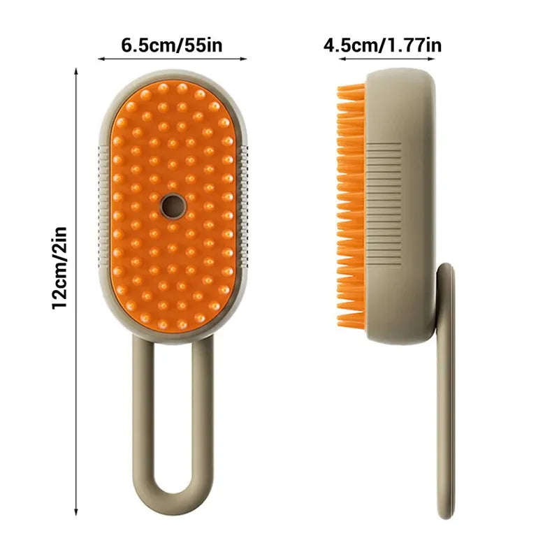 3-in-1 Steam Grooming Brush for Pets
