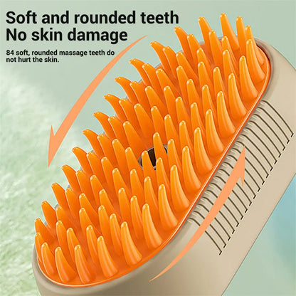 3-in-1 Steam Grooming Brush for Pets