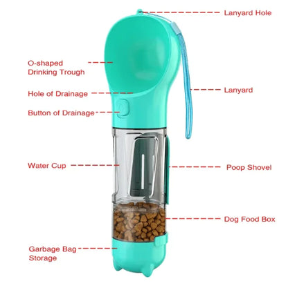 Portable Pet Drink & Snack Dispenser