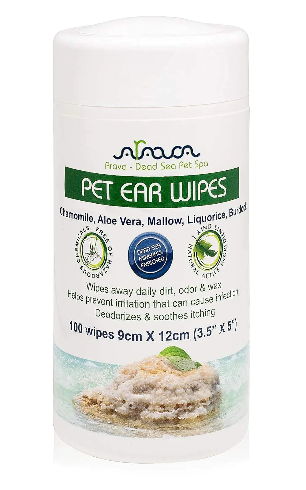 Pet Ear Cleansing Wipes 100 Count