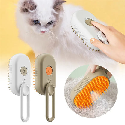 3-in-1 Steam Grooming Brush for Pets